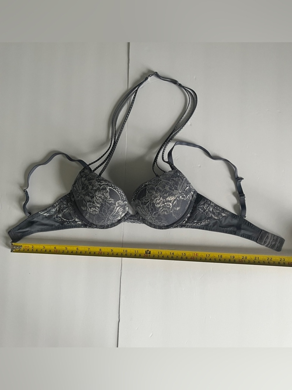 La Senza Beyond Sexy Metallic Lace Bra/Hello Sugar Turquoise Ombré Lace Bra 32C - Picture 4 of 15